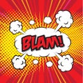 BLAM! comic word.