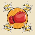 Blam explosion pop art comic design