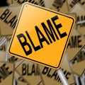 Blame concept. Royalty Free Stock Photo