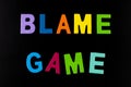 Blame game accusation fault accuse condemn charge guilt