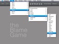 A blame game is played in this computer interface Royalty Free Stock Photo