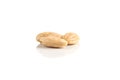 blanch almond on white Royalty Free Stock Photo