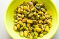 Blanched pistachios Royalty Free Stock Photo