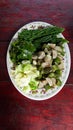 Blanching vegetables