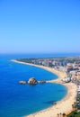 Blanes beach (Costa Brava, Spain) Royalty Free Stock Photo