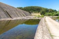 Blang dam with Cai river and road