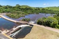 Blang dam with Cai river and road