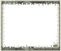 Blank 100 Dollars bank note puzzle frame