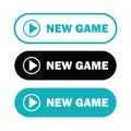 Play new game button for starting to play game again