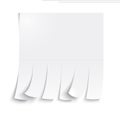 Blank advertisement with cut slips Royalty Free Stock Photo