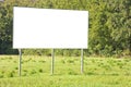 Blank advertising signboard in a countryside - concept with space for inserting text