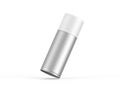 Blank aerosol spray can mockup, antiperspirant aerosol can for branding on isolated white background Royalty Free Stock Photo