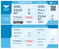 Blank Airline Boarding Pass