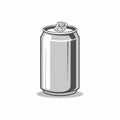 Blank Aluminum Beverage Can Vector Illustration Royalty Free Stock Photo