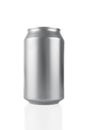 Blank aluminum can Royalty Free Stock Photo