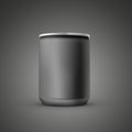 Blank aluminum can template Royalty Free Stock Photo