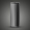 Blank aluminum can template Royalty Free Stock Photo