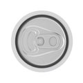 Blank Aluminum Soft Drink, Coda, Beer Can Top View. 3d Rendering Royalty Free Stock Photo