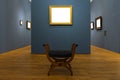 Blank Art Museum Isolated Painting Frame Decoration Indoors Wall Royalty Free Stock Photo