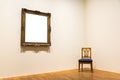 Blank Art Museum Isolated Painting Frame Decoration Indoors Wall Royalty Free Stock Photo