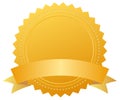 Blank award golden medal Royalty Free Stock Photo