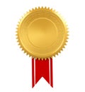 Blank Award Medal Isolated Royalty Free Stock Photo