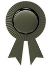 Blank award ribbon rosette.