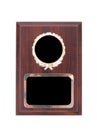 A blank awards plaque Royalty Free Stock Photo