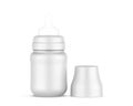 Blank Baby Milk Feeding Nipple Bottle Template.