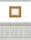 Blank backdrop with beadboard Royalty Free Stock Photo