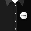 Blank badge for put staff identification Royalty Free Stock Photo