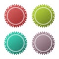 Blank badge shapes set Royalty Free Stock Photo