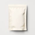 Blank bag organic packaging mockup.