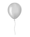 Blank balloon isolated on white background vector mockup for design