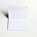 Blank bank saving account book Royalty Free Stock Photo