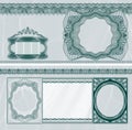 Blank banknote layout Royalty Free Stock Photo