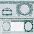 Blank banknote layout