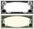 Blank banknote layout