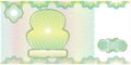 Blank banknote layout