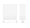 Blank Banner Billet Press Wall Set. Vector