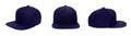 Blank baseball snap back cap color navy Royalty Free Stock Photo