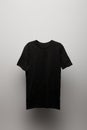 Blank basic black t-shirt on