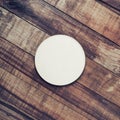 Blank beer coaster