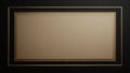 Blank beige framed rectangle on black Royalty Free Stock Photo