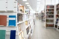 Blank bestsellers on shelf in book shop store with blurred back plane