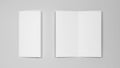 Blank bifold brochure mockup Royalty Free Stock Photo