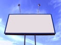 Blank big billboard Royalty Free Stock Photo