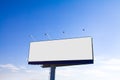 Blank big billboard over blue sky Royalty Free Stock Photo