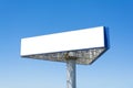 Blank big billboard over blue sky background, put your text here Royalty Free Stock Photo