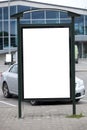 Blank bilboard stand